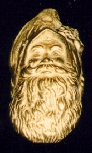 brass santa face
